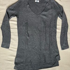 Old Navy Textured Gray Knit Top